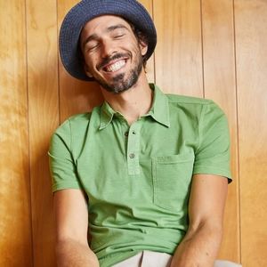 Toad & Co Men's Primo Short Sleeve Polo Evergreen